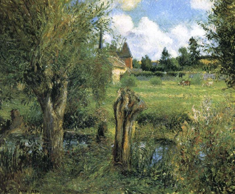 Camille Pissarro the riparian Germany oil painting art